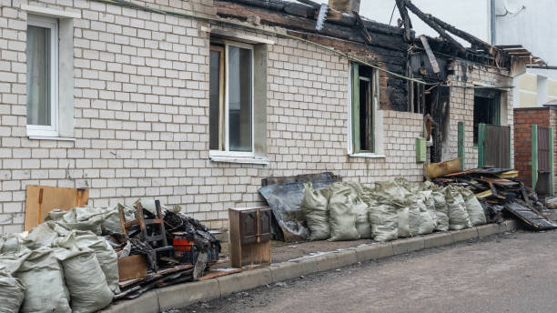 Professional Fire Damage Removal technician working in Leesburg, FL